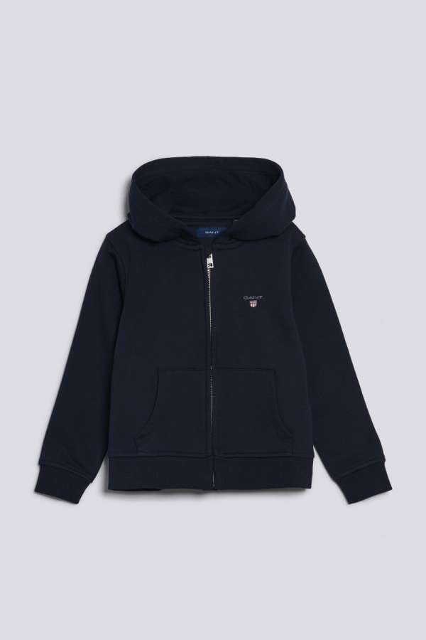 MELEGÍTŐ FELSŐ GANT ORIGINAL FULL ZIP SWEAT HOODIE EVENING BLUE