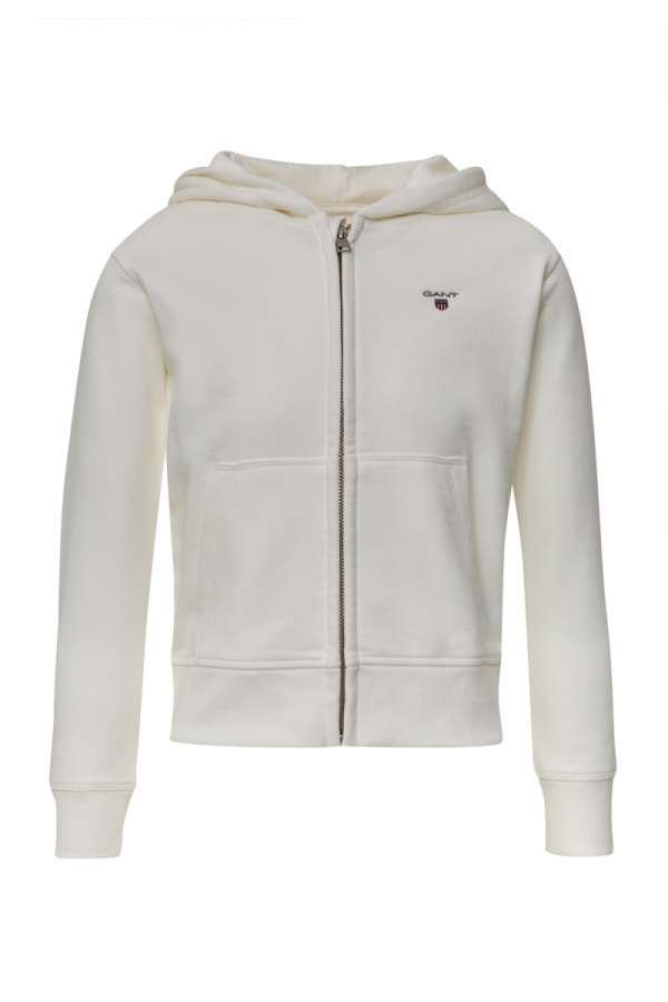 MELEGÍTŐ FELSŐ GANT THE ORIGINAL FULL ZIP SWEAT HOODIE EGGSHELL