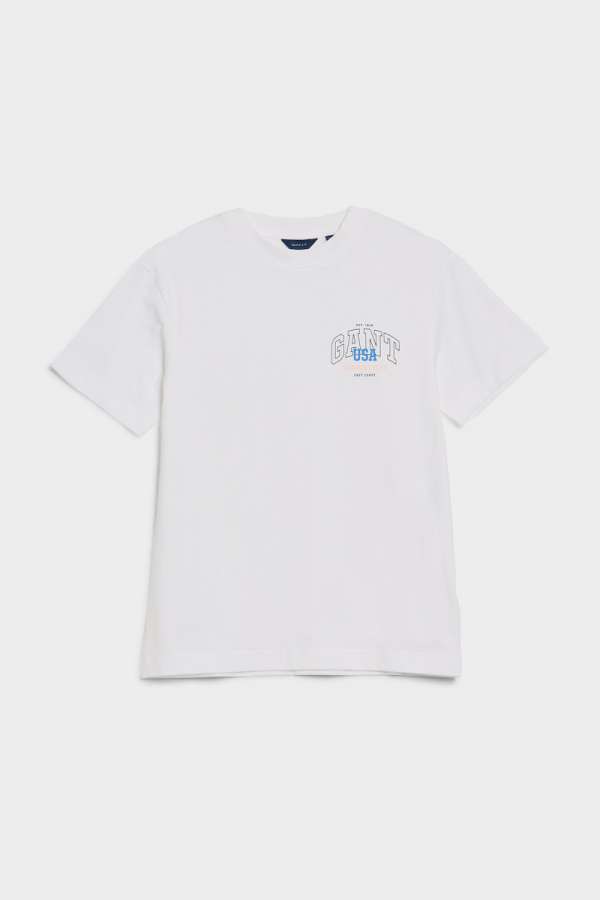 PÓLÓ GANT OVERSIZED T-SHIRT WHITE