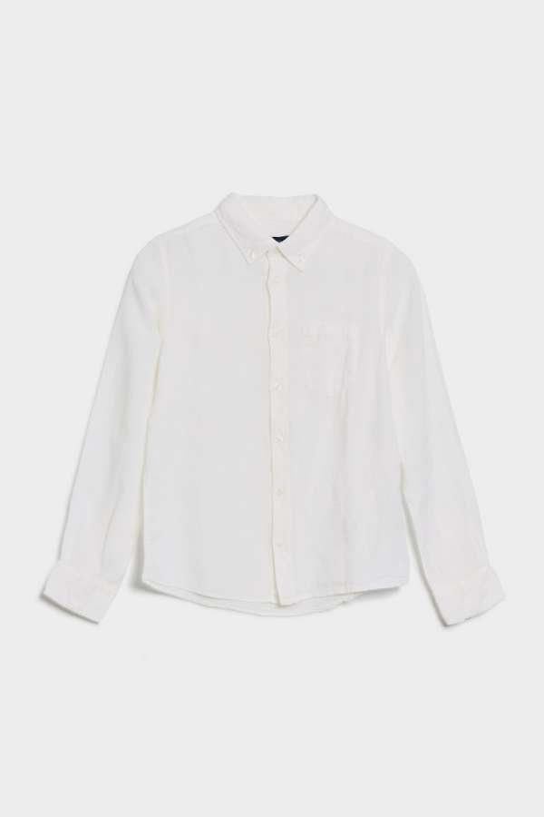 ING GANT LINEN LS BD SHIRT WHITE