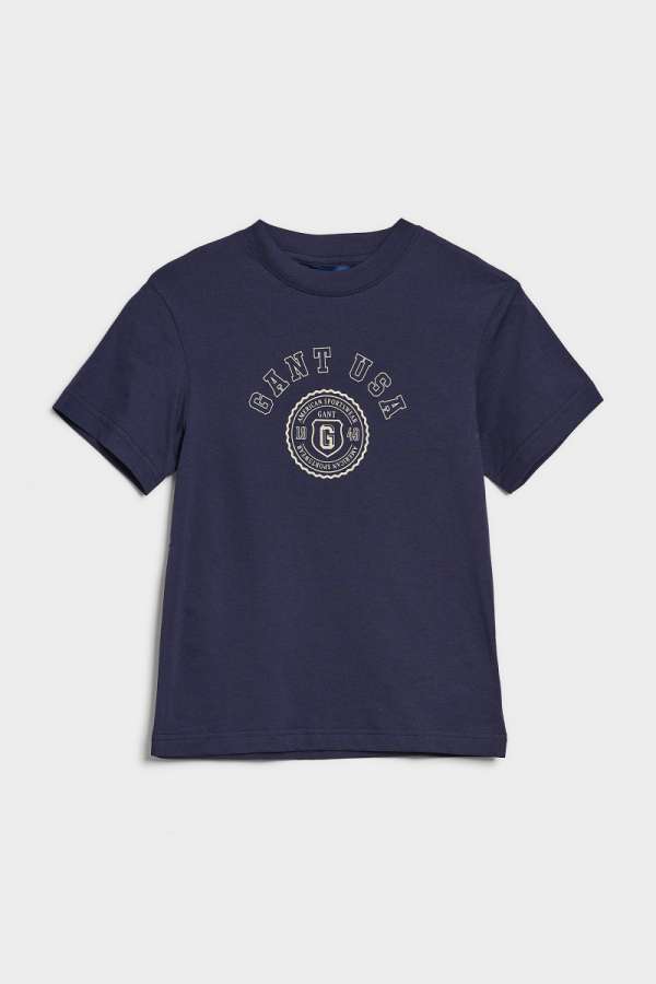 PÓLÓ GANT OVERSIZED GANT USA T-SHIRT CLASSIC BLUE