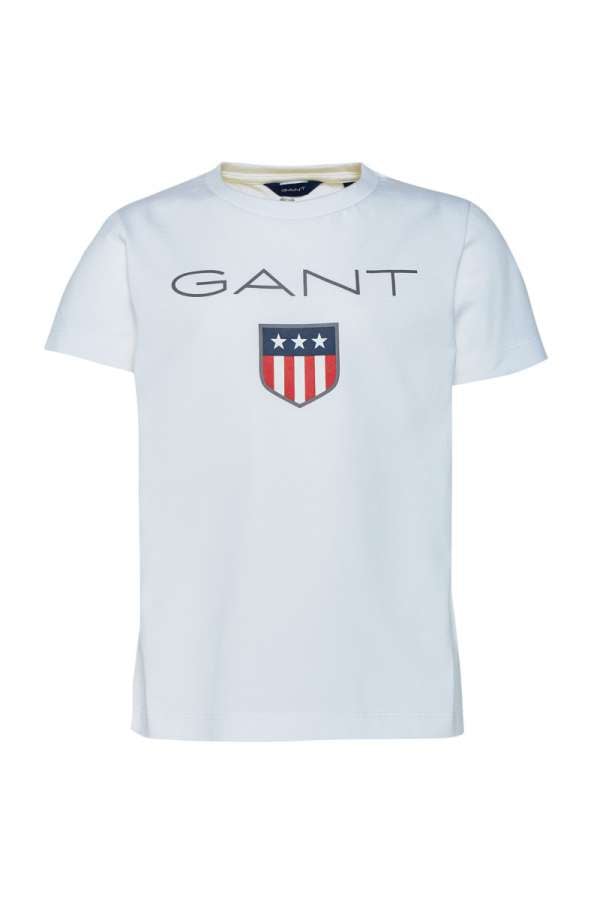 PÓLÓ GANT D1. GANT SHIELD SS T-SHIRT WHITE