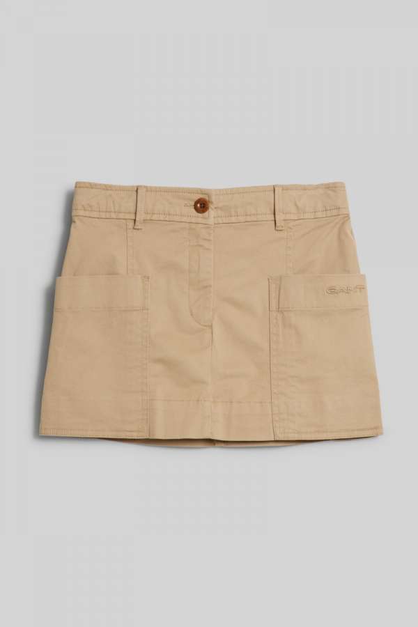 SZOKNYA GANT MINI CHINO SKIRT DARK KHAKI