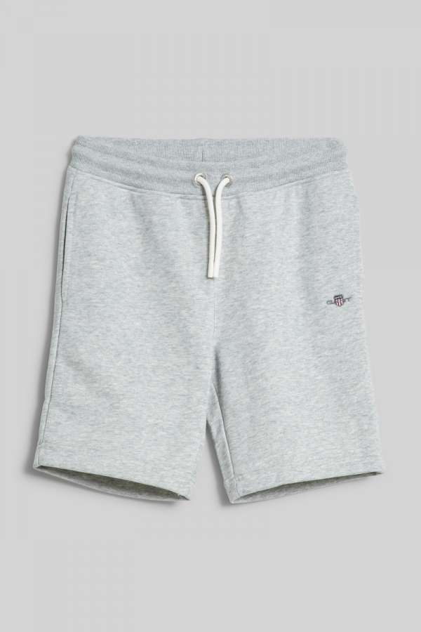 TRÉNINGRUHA RÖVIDNADRÁG GANT SHIELD SWEATSHORTS LIGHT GREY MELANGE