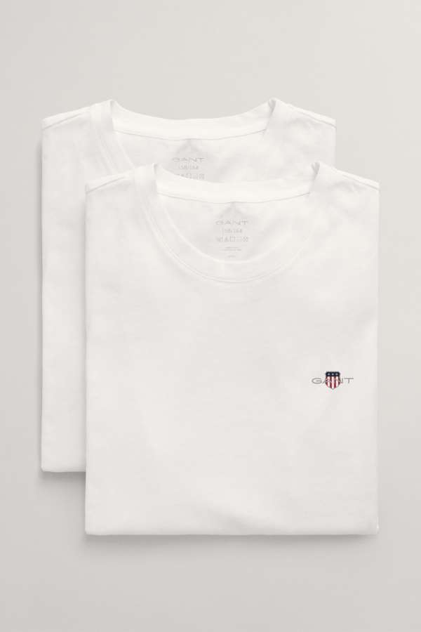 ALSÓNEMŰ GANT C-NECK T-SHIRT 2-PACK WHITE