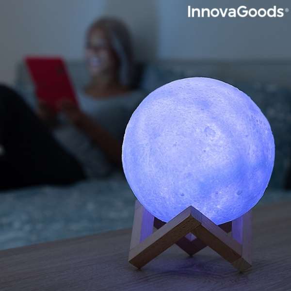 ÚJRATÖLTHETŐ LED HOLD LÁMPÁT MOONDY INNOVAGOODS