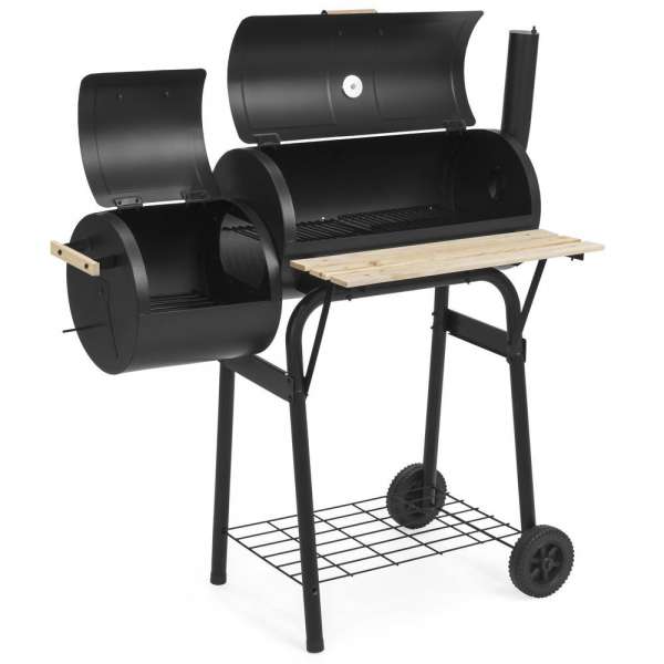 2in1 faszenes BBQ grill és smoker 