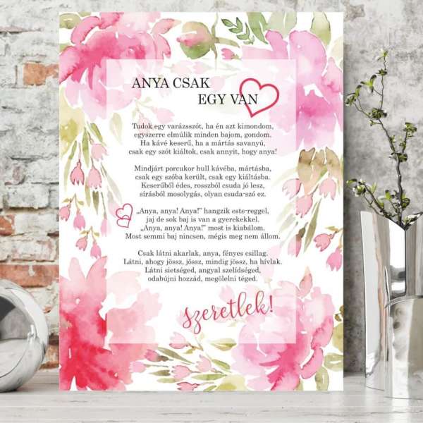 Anyák napi ajándékok - Dekor tábla Anyák napjára