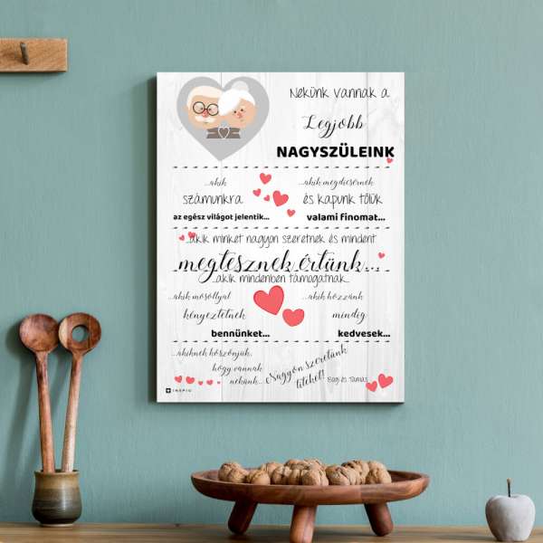 Ajándék nagyszülőknek - Mamának és apának sok szeretettel