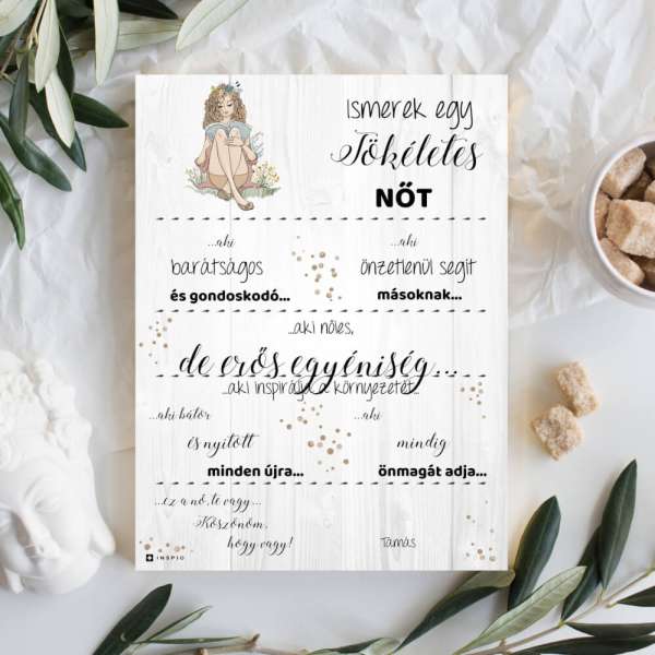 Ajándék nőknek - Dekor tábla a tökéletes barátnőnek