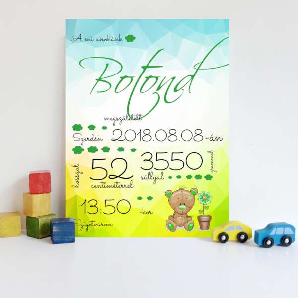 Ajándék újszülöttnek - Babatábla újszülöttnek