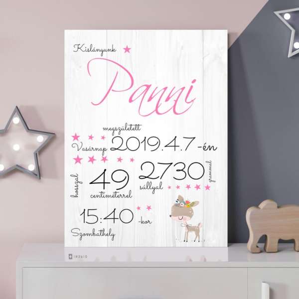 Ajándék - Születésnapi tábla babáknak