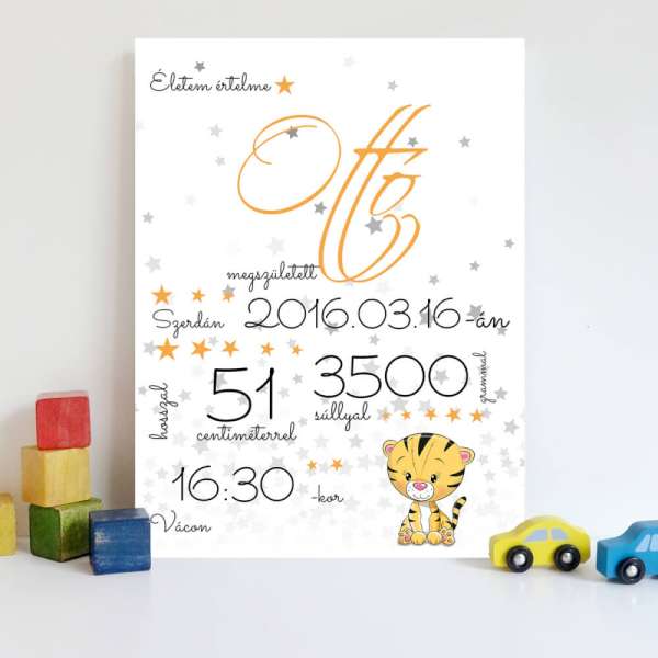 Ajándék - Babatábla születési adatokkal