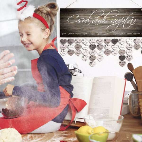 Barna családi naptár