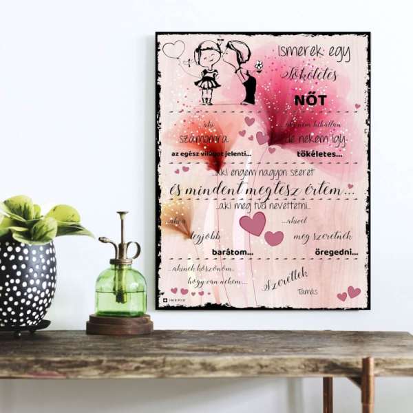 Ajándék nőknek - Meglepetés dekortábla