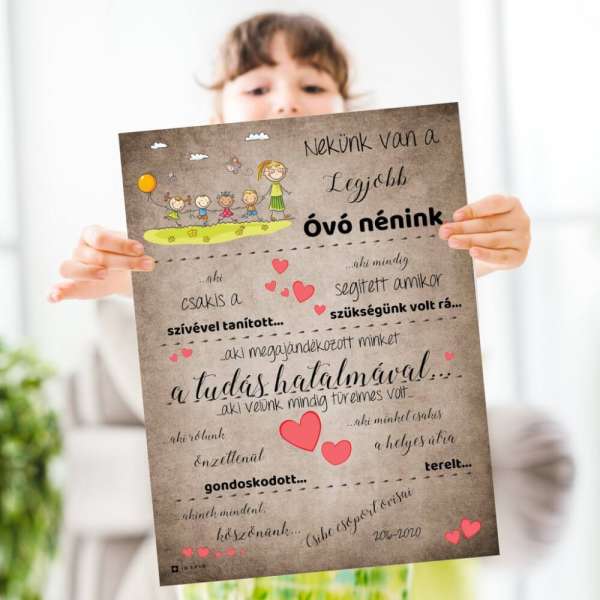 Ballagási ajándék tanároknak - Ballagási ajándék Óvó néninek