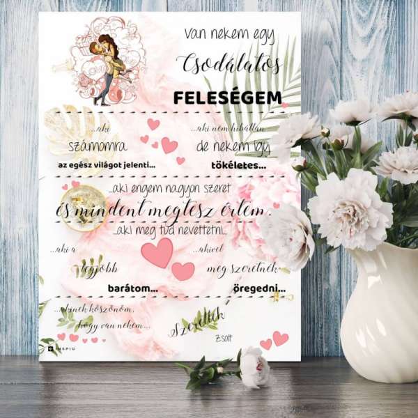 Ajándék nőknek - Saját tervezésű szerelmes ajándékok