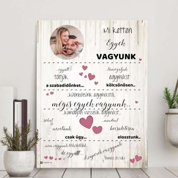 Ajándék nőnek - Meglepetés egyetlen szerelmednek - kép falra