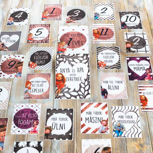 Babakártya - Barna kislány