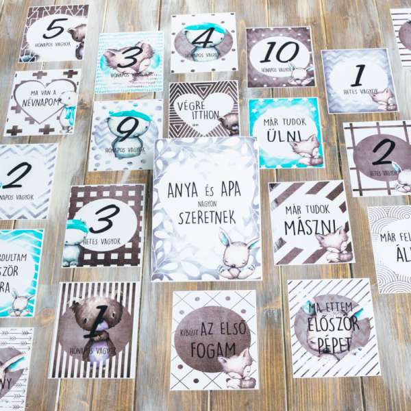 Kártya babáknak - Mackók