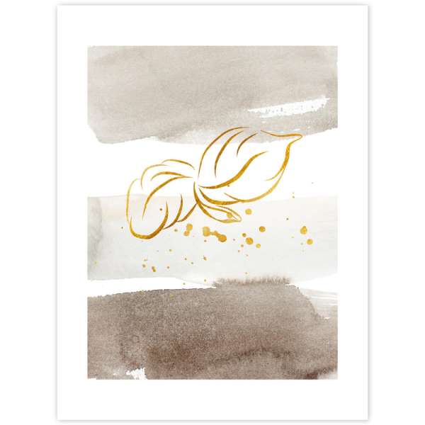 Falikép - Aranybarna