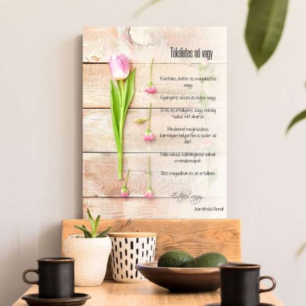 Ajándék barátnőnek - Dekorációs tábla a legjobb barátnőnek