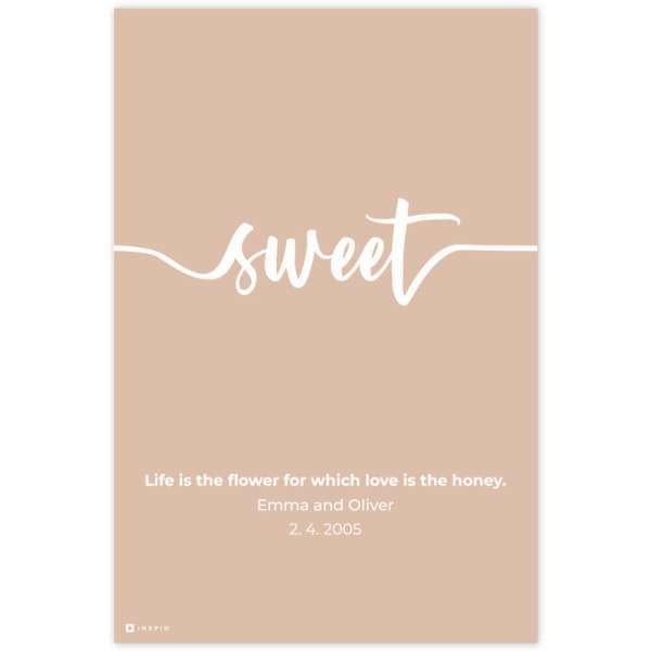 Fali dekoráció - SWEET hálószobába szerelmeseknek