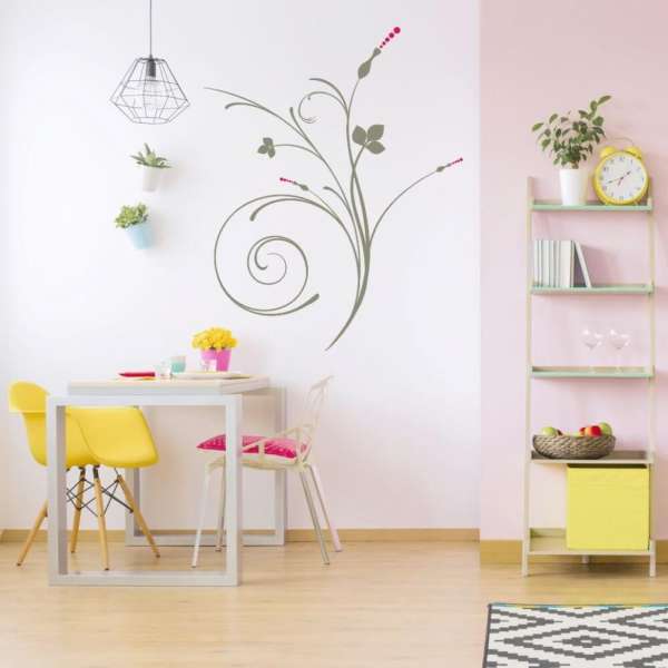 Stencil sablon - Fűszál