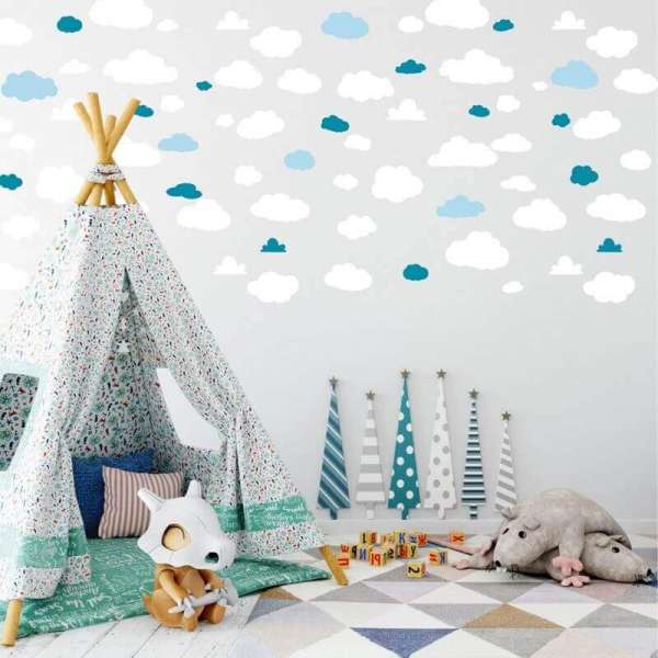 Falfestés minták - Felhők