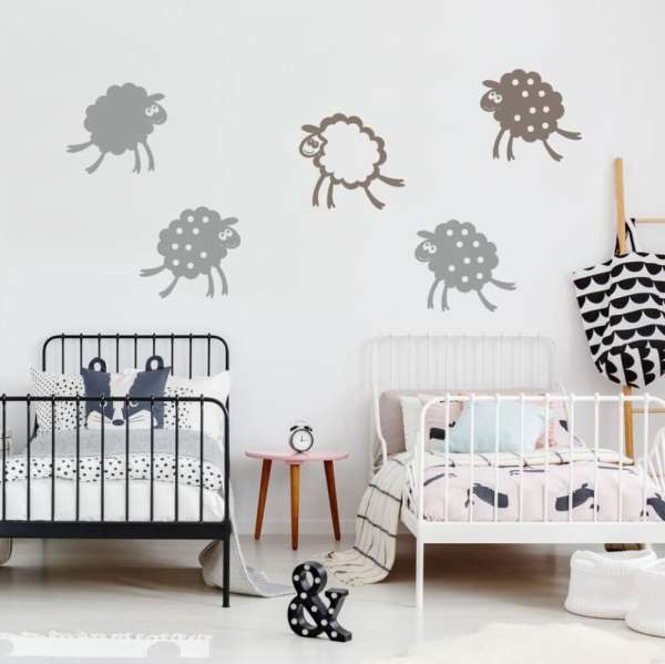 Falfestés minták - Boldog báránykák