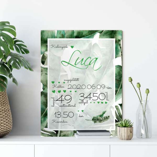 Ajándék babáknak - Babaköszöntő tábla, egyedi táblakészítés