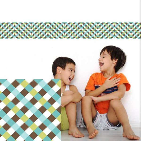 Tapéta csík - Kockák