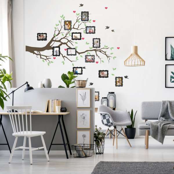 Falfestés minták - Faágak és keret 9x13cm