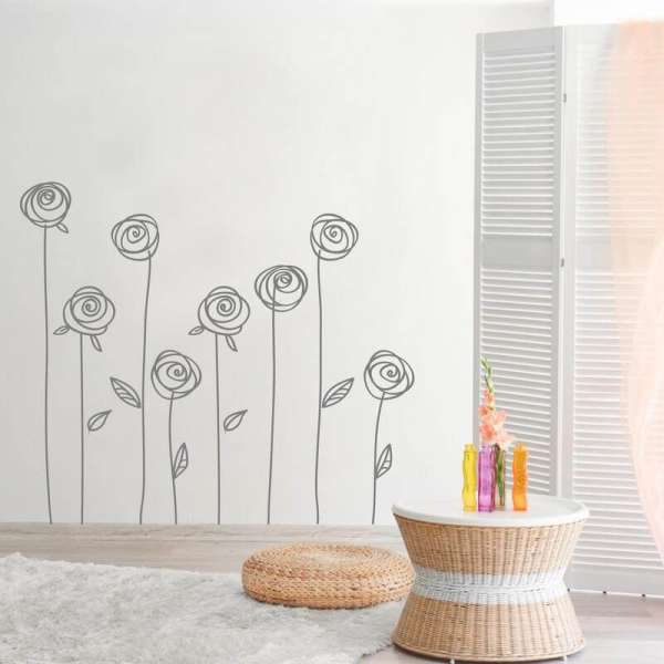 Falfestés minta - Rózsa