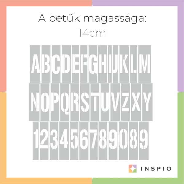 Betű sablonok - Festősablon