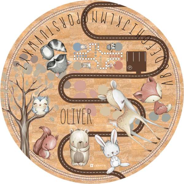 Állatkás gyerekszőnyeg parafából