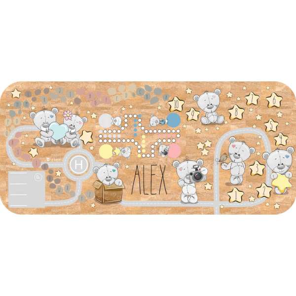 Parafaszőnyeg gyerekeknek - Macik csillagokkal