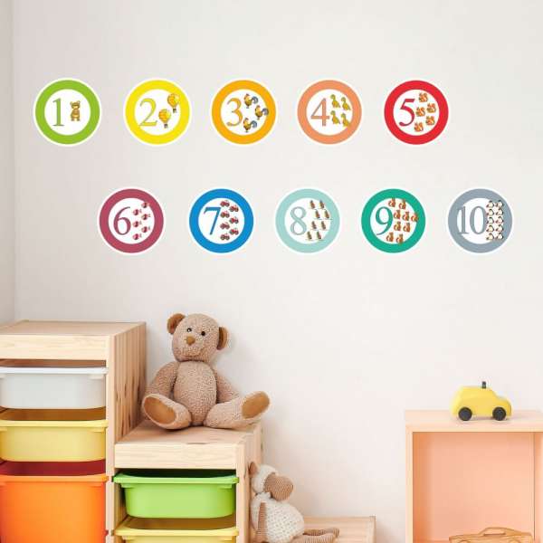 Falmatricák - Számok körökben