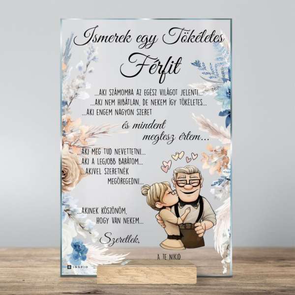 INSPIO GLASS ajándék FÉRFIAKNAK, BARÁTNAK - mert megérdemli - saját szöveggel - 24 órán belül elküldjük