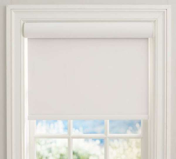 Elite Home® ablakra szerelhető sötétítő és árnyékoló roló, fém házban, fehér, 60x90cm