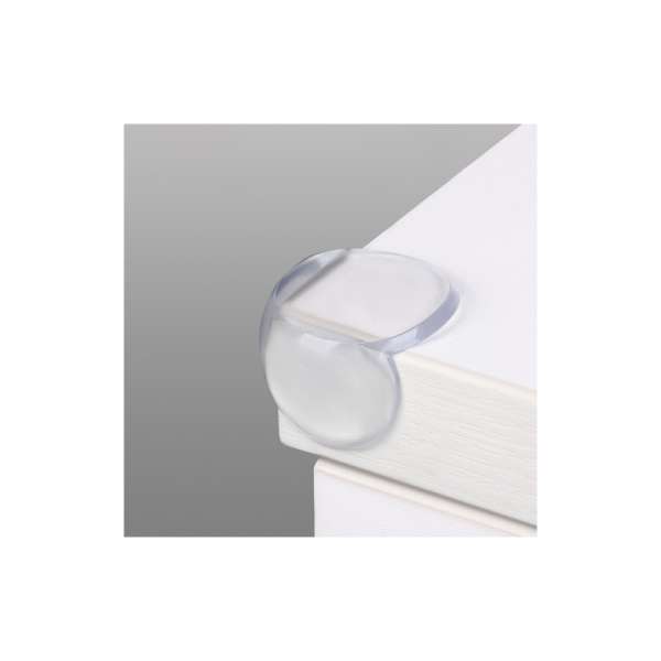 Bababiztonsági bútor sarokvédő, 4 db-os, öntapadós rögzítés, átlátszó szilikon anyagból