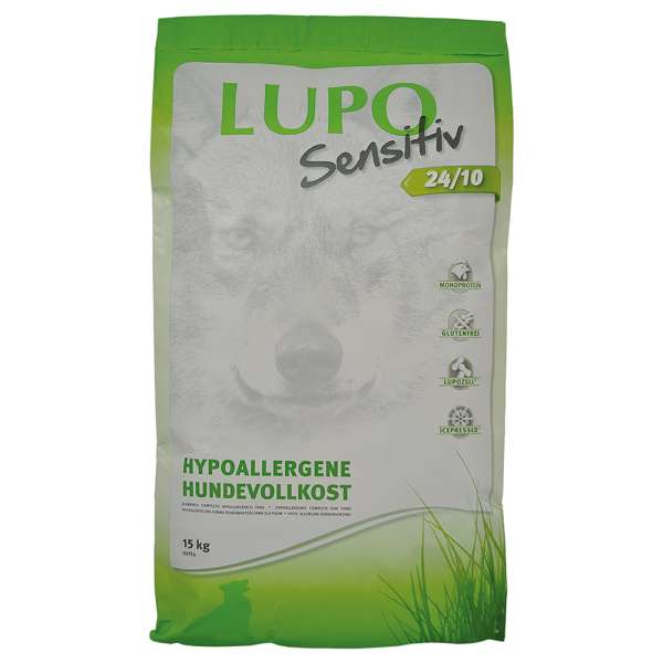 2x15kg Lupo Sensitiv Sensitiv 24/10 száraz kutyatáp