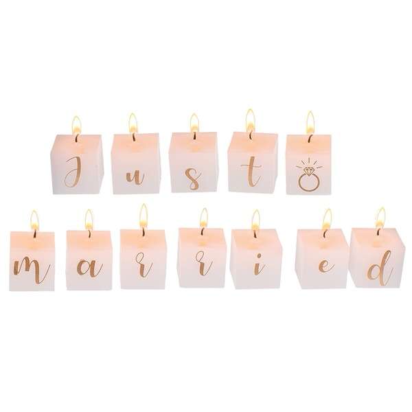 Just Married gyertyafelirat