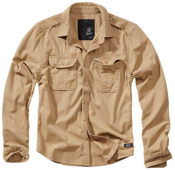 Brandit Vintage férfi ing, khaki