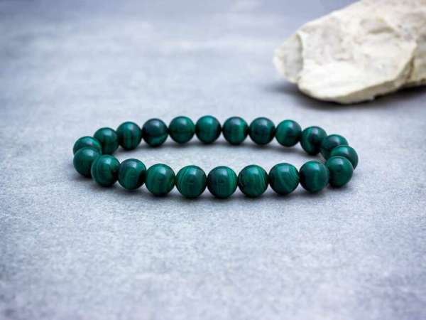 Malachit ásvány karkötő