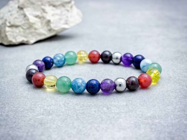 Csakra ásvány karkötő