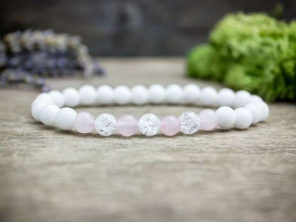 Téli szeretet vegyes ásvány karkötő