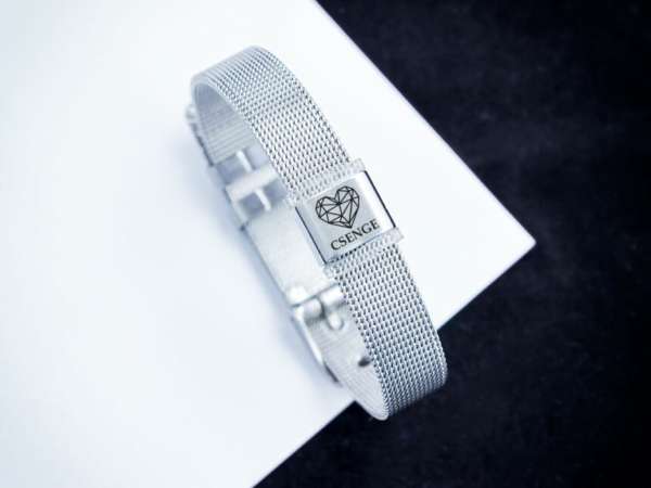 Szívem egyedi medálos MoMents acél karkötő