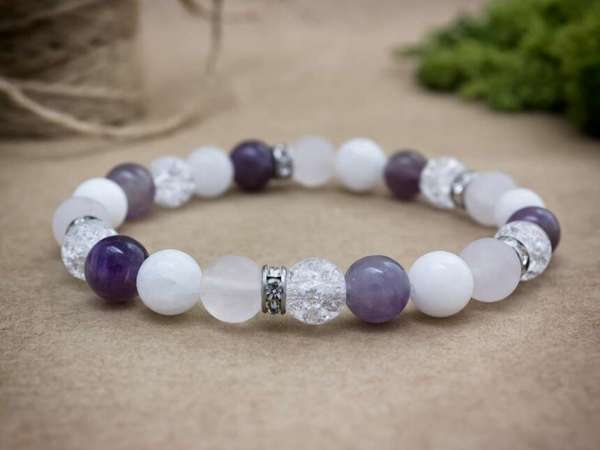 Hercegnő vegyes ásvány karkötő