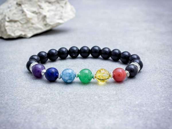 Az ónix szilárdsága csakra ásvány karkötő